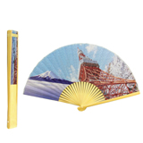 Polyester folding fan